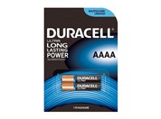 Battery Duracell AAAA, MN2500, MX2500, GP25A, E96, LR8D425, V4004, LR8, LR61, 1,5V, blister 2 pcs
