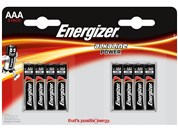 Battery Energizer Alkaline Power AAA, LR03, 1,5V, blister 8 pcs