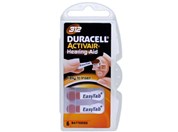Battery Duracell DA312, ZA312, 312A, PR312, PR41, VR312, R312, 1,4V, blister 6 pcs