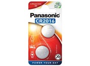 Battery Panasonic CR2016, DL2016, BR2016, KCR2016, LM2016, SB-T11, 3V, blister 2 pcs