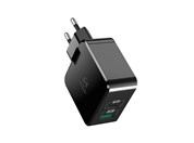Mcdodo charger 220V, USB / USB C Power Delivery, 30W, black