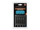 Panasonic BQ-CC65, Battery charger, LCD, USB, without batteries